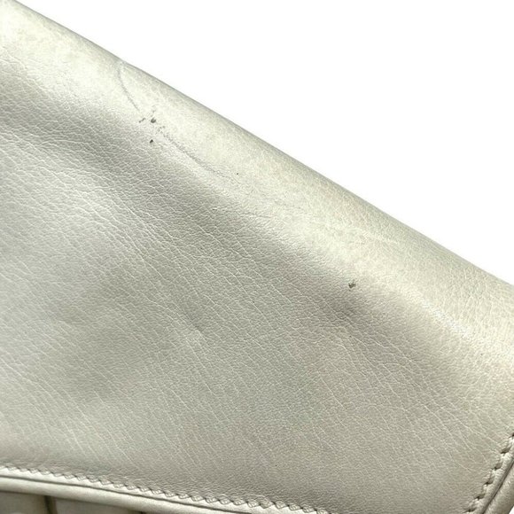 CELINE MacadamHardware vintage 2way Crossbody Shoulder Bag White/GoldHardware - Picture 5 of 12